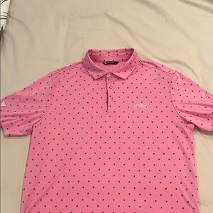 Sperry Pink Patterned Polo Shirt